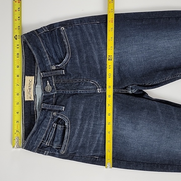 Silver Jeans Authentic The Curvy High Skinny Western Glove Works Blue Denim Sz 0 - Picture 12 of 14